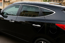 Hyundai IX-35 2010-2015 Kit d'encadrements de vitres chromés (10 pièces, inox) photo 1