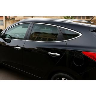 Kit d'encadrements de vitres chromés (10 pièces, inox) Hyundai IX-35 2010-2015 photo 1