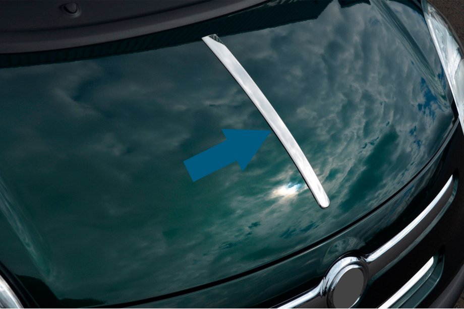 Fiat 500/500L 2013-2022 Bandeau de capot (inox) Image