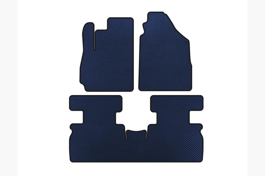 Jetour X70 2018- Tapis de sol EVA (2 Rangées, Bleu) Image