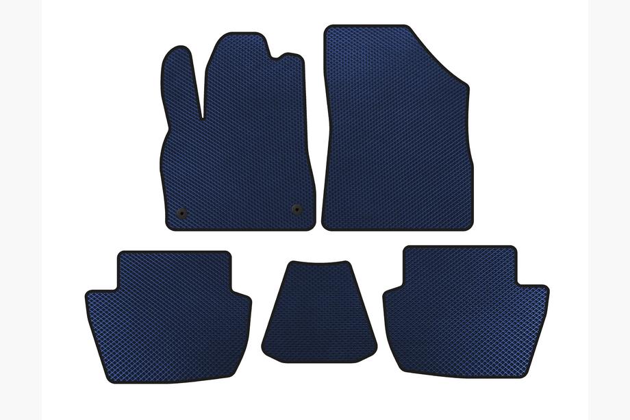 Citroen DS-5 2011-2015 Tapis de sol EVA (HB, Hybride/Automatique, Bleu) Image