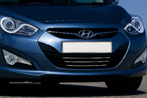 Hyundai I-40 2011-2019 Couvre-calandre (3 pcs, inox) photo 1