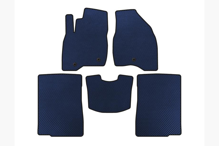 Ford Explorer 2011-2019 Tapis de sol EVA (2015-2017, 2 rangées, 7 places, Bleu) Image