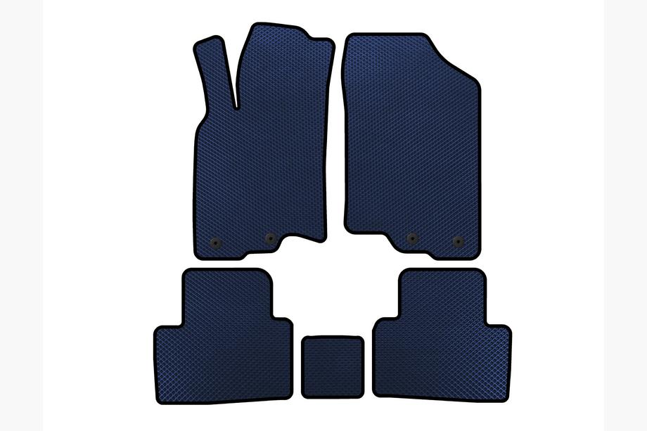 Honda Insight II 2009-2014 Tapis de sol EVA (HB, Hybride, Bleu) Image
