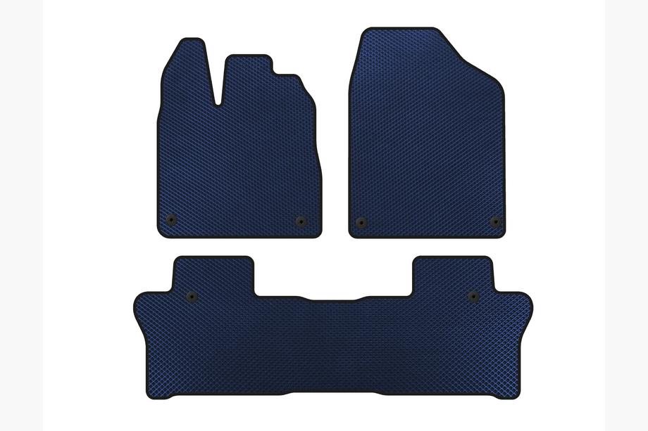 Honda Pilot 2015-2022 Tapis de sol EVA (2 Rangées, Bleu) Image