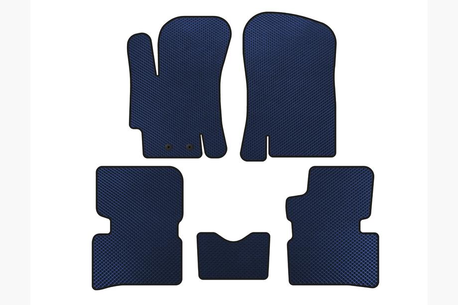 Hyundai Accent 2006-2010 Tapis de sol EVA (SD, Bleu) Image