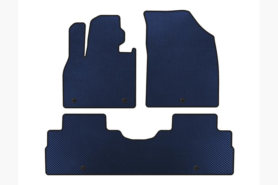 Hyundai Palisade 2018-2025 Tapis de sol EVA (2 Rangées, 8 Places, Bleu) Image