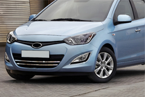 Hyundai I-20 2012-2014 Baguettes de calandre (2 pcs, inox) photo 1