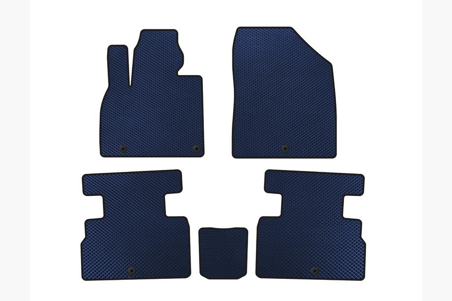 Kia Stonic 2017- Tapis de sol EVA (2 Rangées, 7 Places, Bleu) Image