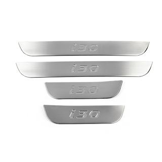 Seuils de porte OmsaLine (4 pcs, inox) Hyundai I-30 2012-2017 photo 2