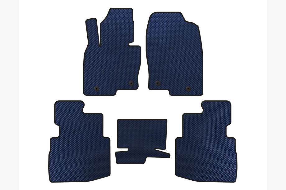 Mazda CX-9 2017- Tapis de sol EVA (2 Rangées, 7 Places, Bleu) Image