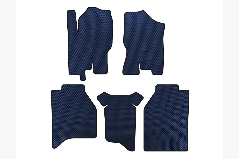 Nissan Navara 2006-2015 Tapis de sol EVA (sans bacs, Bleu) Image