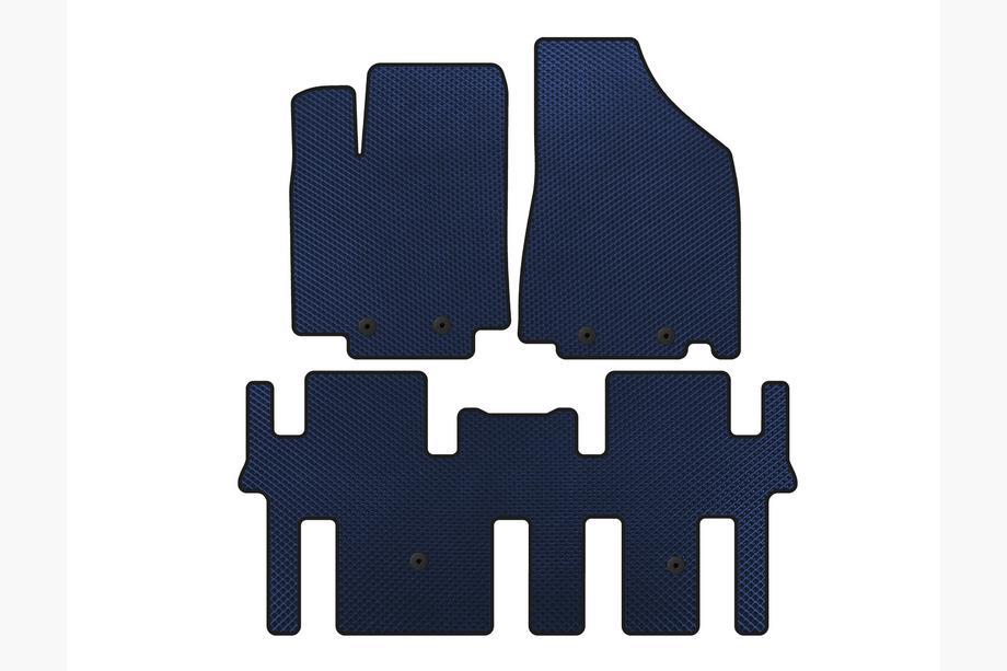 Nissan Pathfinder R52 2012-2021 Tapis de sol EVA (2 Rangées, Bleu) Image
