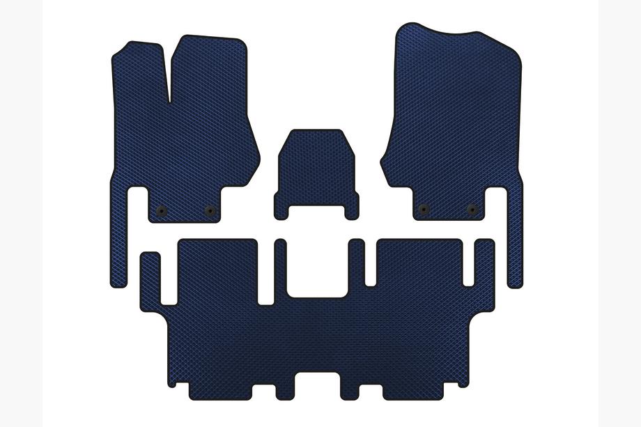Nissan Quest 2011-2017 Tapis de sol EVA (2 Rangées, 7 Places, Bleu) Image