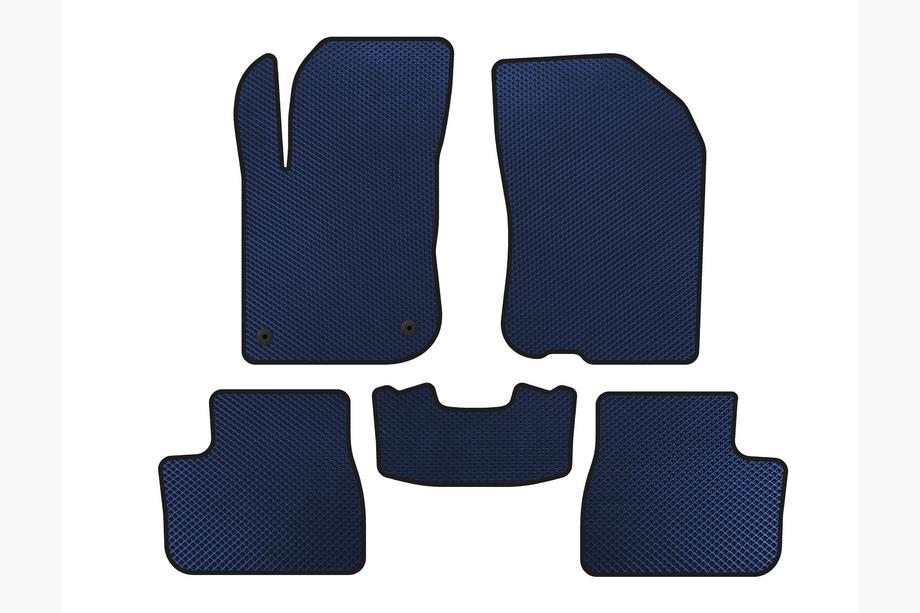 Peugeot 208 2012-2019 Tapis de sol EVA (Bleu) Image