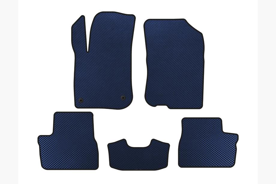 Peugeot 208 2012-2019 Tapis de sol EVA (HB, 5 Portes, Bleu) Photo 1
