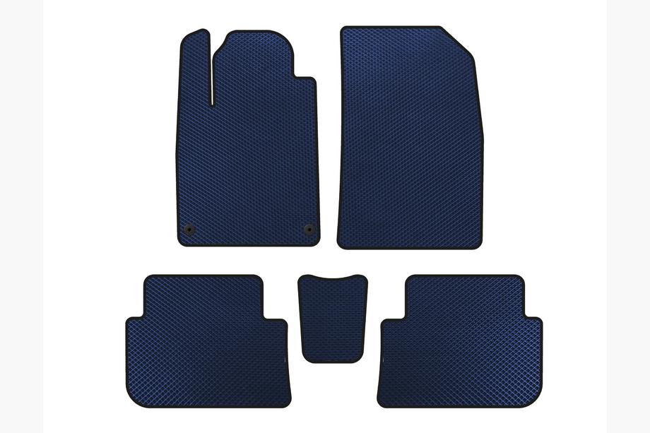 Peugeot 407 2004-2011 Tapis de sol EVA (SD, Bleu) Image