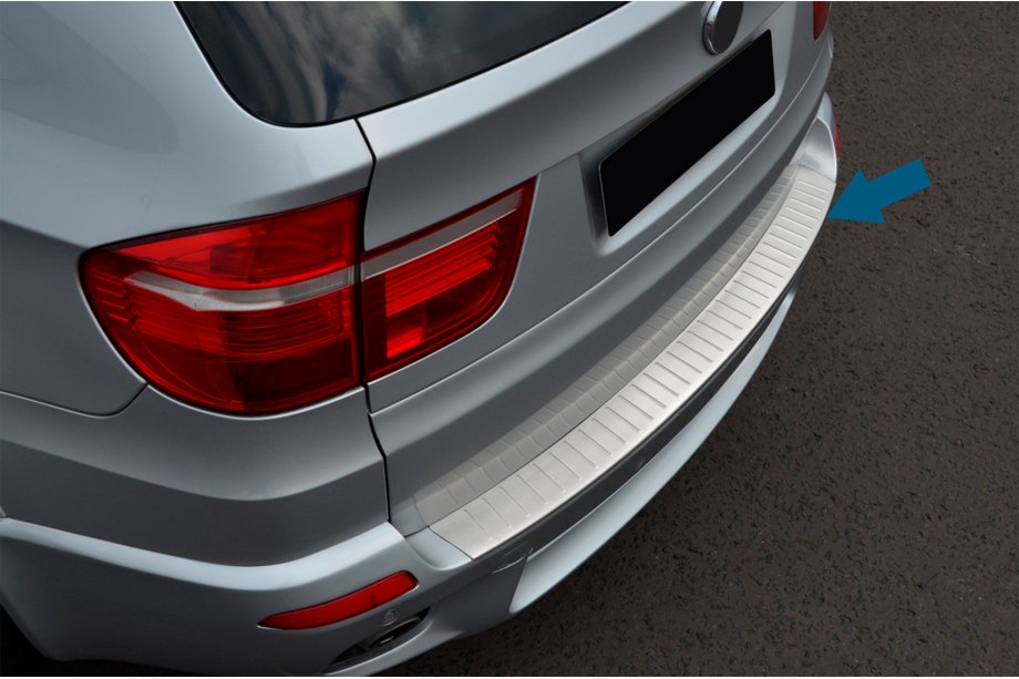 BMW X5 E70 2007-2013 Protection de Pare-chocs Arrière OmsaLine (Inox) Image
