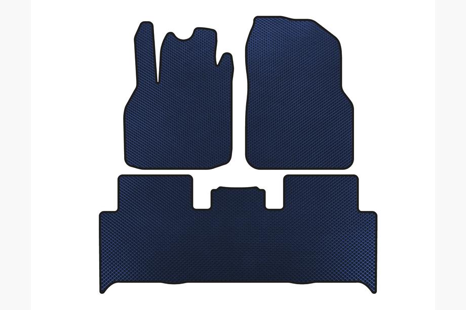 Renault Scenic/Grand 2003-2009 Tapis de sol EVA (2 Rangées, Bleu) Image