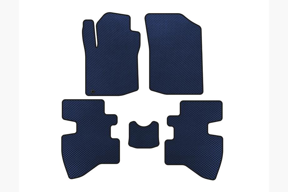 Toyota Aygo 2007-2014 Tapis de sol EVA (2007-2009, HB, 3 Portes, Bleu) Image