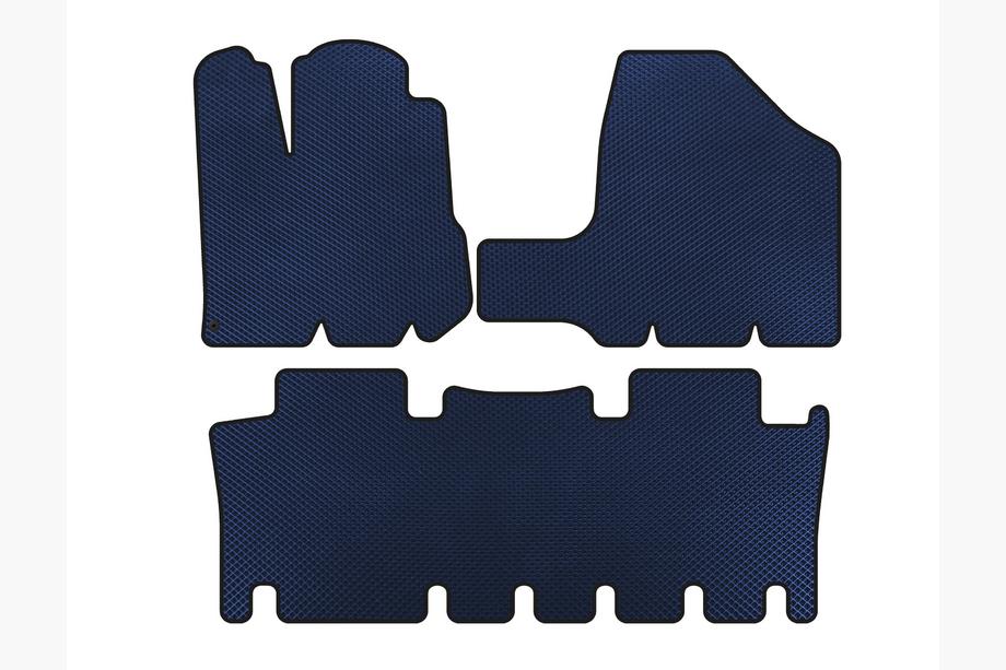 Toyota Sienna 2003-2009 Tapis de sol EVA (2 Rangées, Bleu) Image
