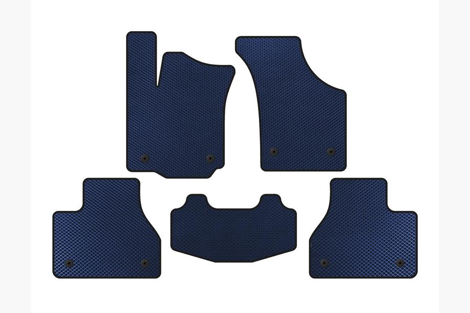 Volkswagen Phaeton 2002-2016 Tapis de sol EVA (SD, Empattement Court, Bleu) Image