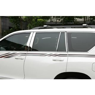 Enjoliveurs de Montants de Porte en Acier Inoxydable (8 pcs) Toyota Land Cruiser Prado 150 2009-2023 photo 1