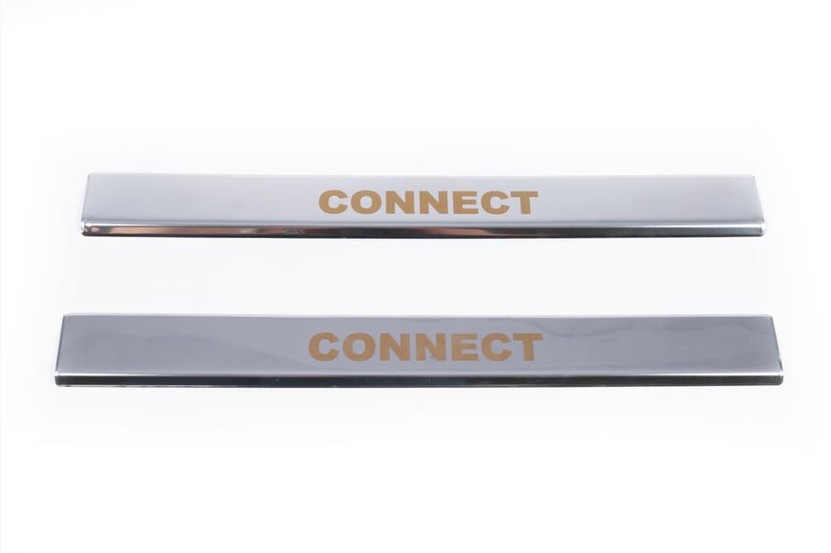 Ford Connect 2010-2013 Couvre Seuils de Porte Carmos V1 (2 pcs, Inox) Photo 2