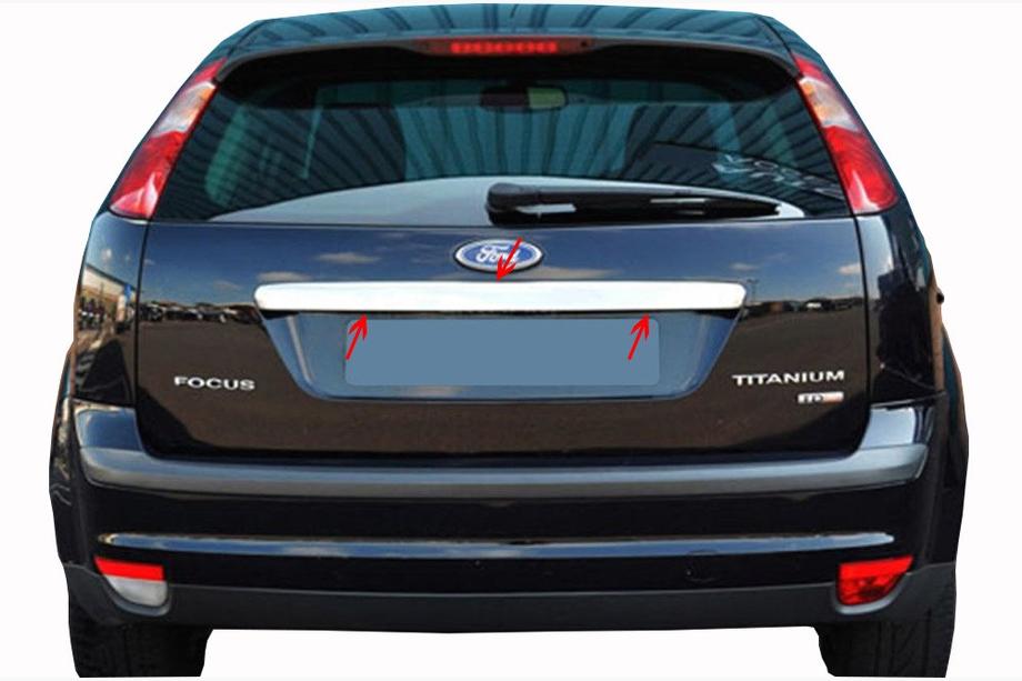 Ford Focus II 2008-2011 Baguette chromée pour couvercle de coffre (SW, inox) Photo 5