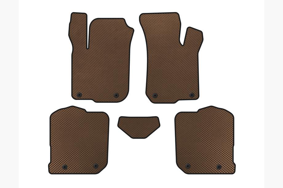 Audi A3 1996-2003 Tapis de sol EVA (HB, Marron) Image