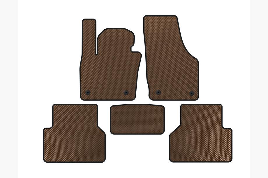 Audi Q3 2011-2019 Tapis de sol EVA (Marron) Image