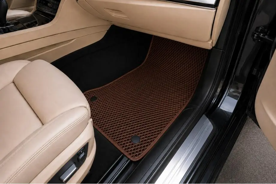 BMW 7 Series F01/F02 2008-2015 Tapis de sol EVA (pour F01, Marron) Photo 2