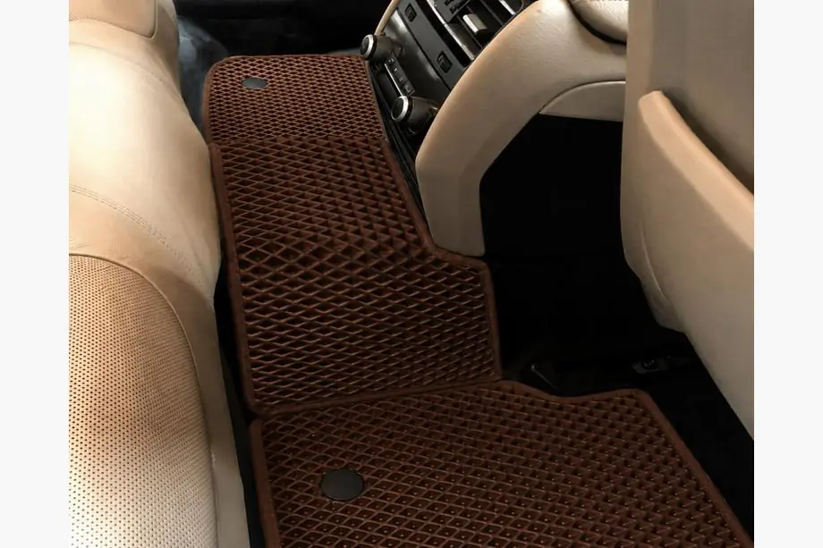 BMW 7 Series F01/F02 2008-2015 Tapis de sol EVA (pour F01, Marron) Photo 3