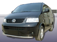 Volkswagen T5 Multivan 2003–2010 Protection avant simple (inox) 60mm photo 2