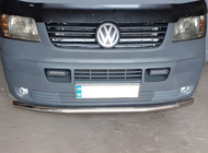 Volkswagen T5 Multivan 2003–2010 Protection avant simple (inox) 60mm photo 1