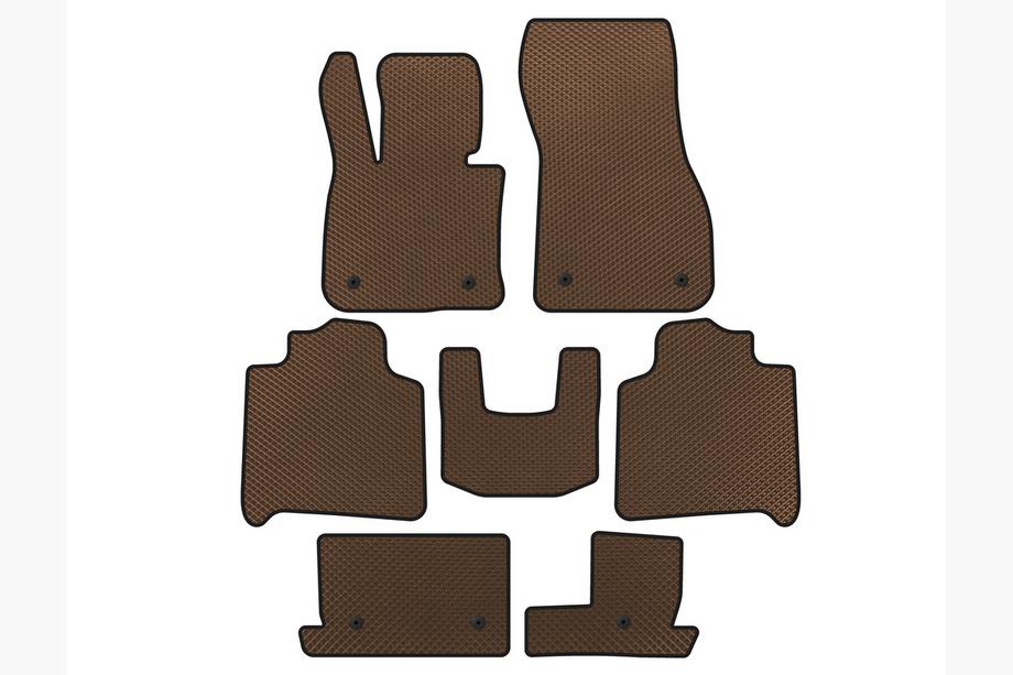 BMW 2 Series Active Tourer F45/F46 2014-2021 Tapis de sol EVA (Pour F46, 3 Rangées, Marron) Photo 1