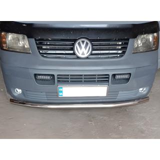 Protection avant simple (inox) Volkswagen T5 Caravelle 2004-2010 photo 1