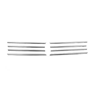 Couvre-bords chromés pour calandre (8 pcs, inox) Volkswagen T5 Transporter 2003-2010 photo 2