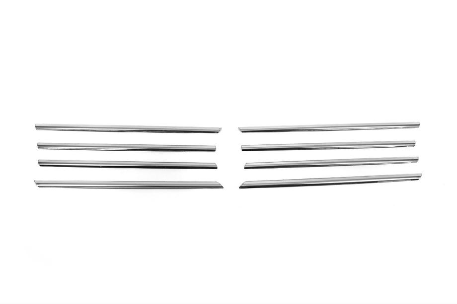 Volkswagen T5 Transporter 2003-2010 Couvre-bords chromés pour calandre (8 pcs, inox) Photo 2
