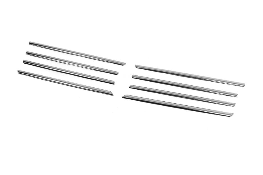 Volkswagen T5 Transporter 2003-2010 Couvre-bords chromés pour calandre (8 pcs, inox) Photo 3