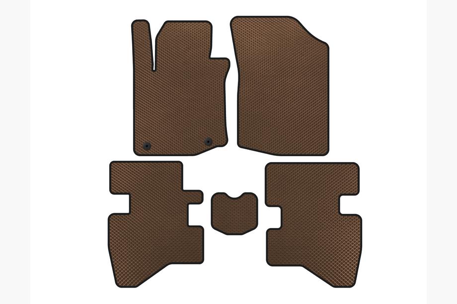 Citroen C-1 2014-2021 Tapis de sol EVA (HB, Marron) Image