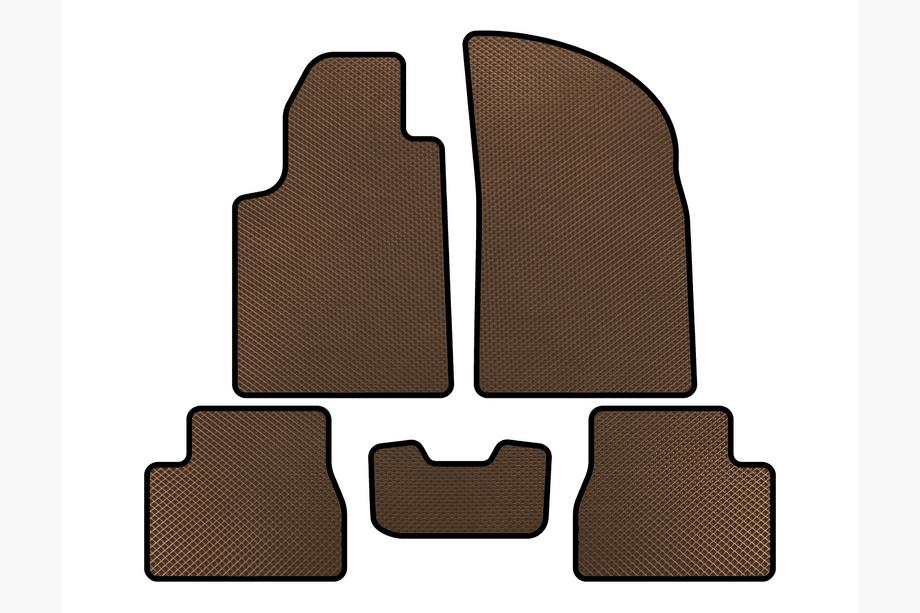 Citroen C-3 2002-2009 Tapis de sol EVA (Marron) Image