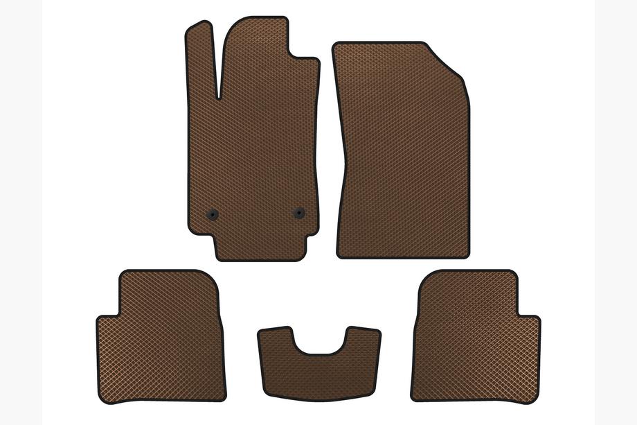 Citroen C-3 2016-2023 Tapis de sol EVA (HB, Marron) Image