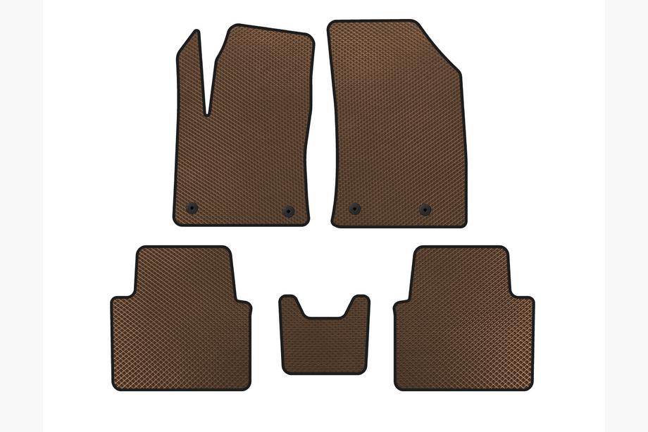 Citroen C-3 Aircross 2017-2024 Tapis de sol EVA (Marron) Image