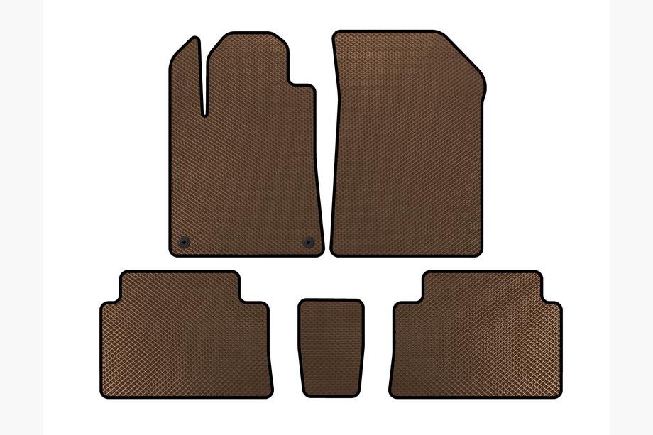 Citroen C-5 2001-2008 Tapis de sol EVA (Marron) Image