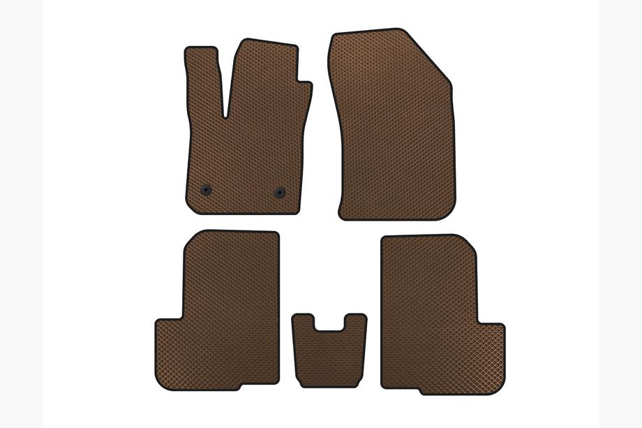 Dacia Lodgy 2012-2022 Tapis de sol EVA (2 Rangées, 7 Places, Marron) Photo 1
