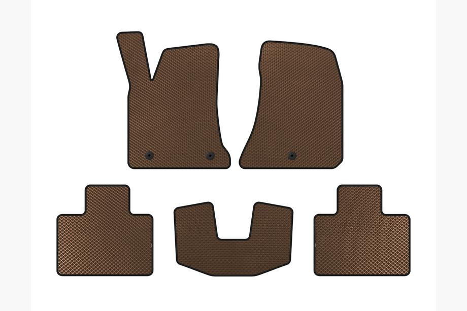 Dodge Charger 2010-2023 Tapis de sol EVA (2015-2023, SD, Marron) Image