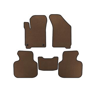 Tapis de sol EVA (2011-2020, 7 places, Marron) Dodge Journey 2008-2020