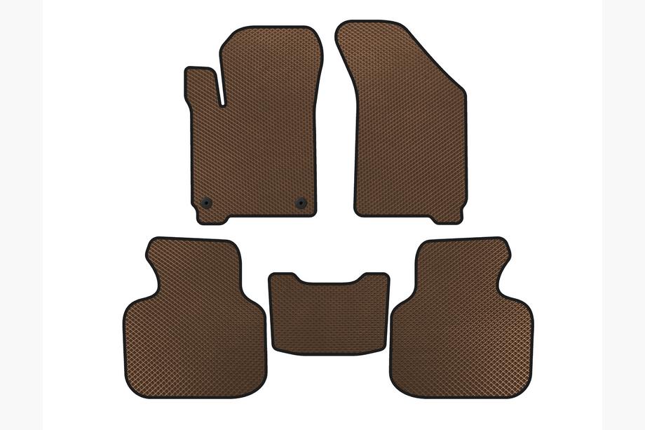 Dodge Journey 2008-2020 Tapis de sol EVA (2011-2020, 7 places, Marron) Image