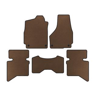 Tapis de sol EVA (2009+, 5 places/Double Cabine, Marron) Dodge RAM (DS/DJ/D2) 2009–2024